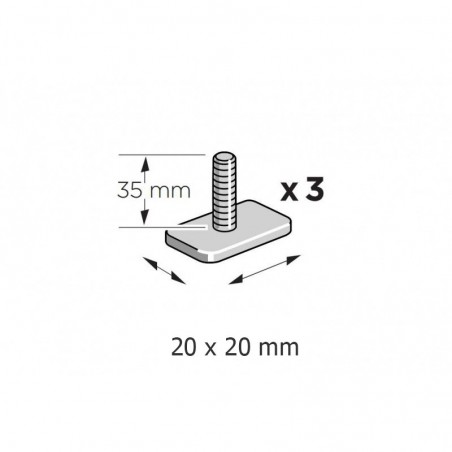 Varžtų rinkinys FreeRide dviračių laikikliui 20X20mm