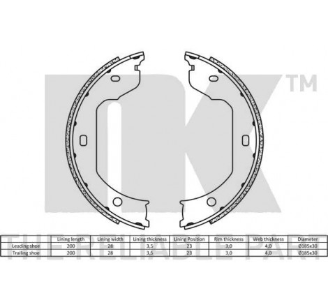 Stovėjimo stabdys NK 2715695