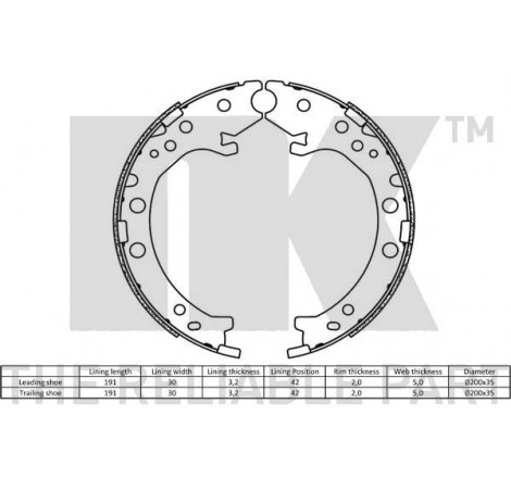 Stovėjimo stabdys NK 2726803