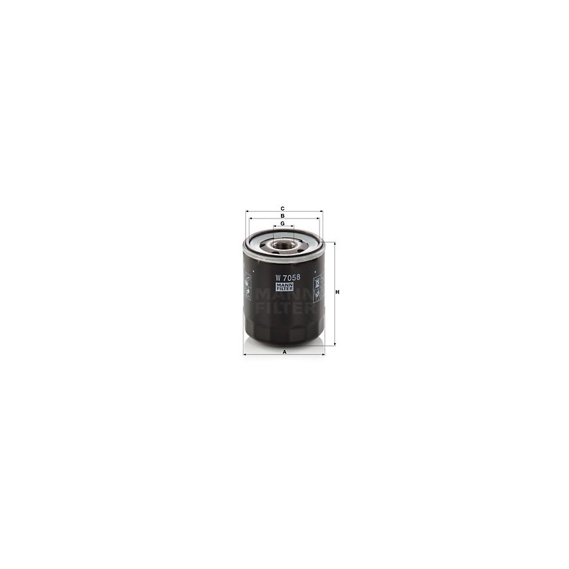 Alyvos filtras Mann-Filter W7058