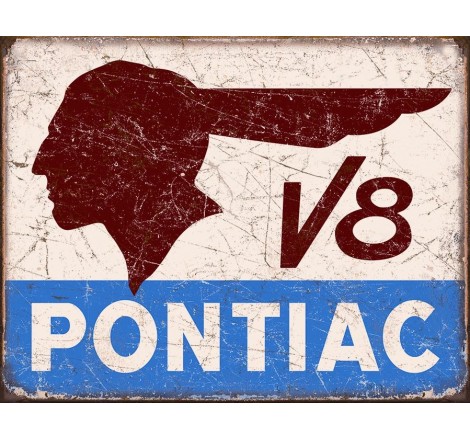 Sienų dekoravimo ženklas Pontiac V8