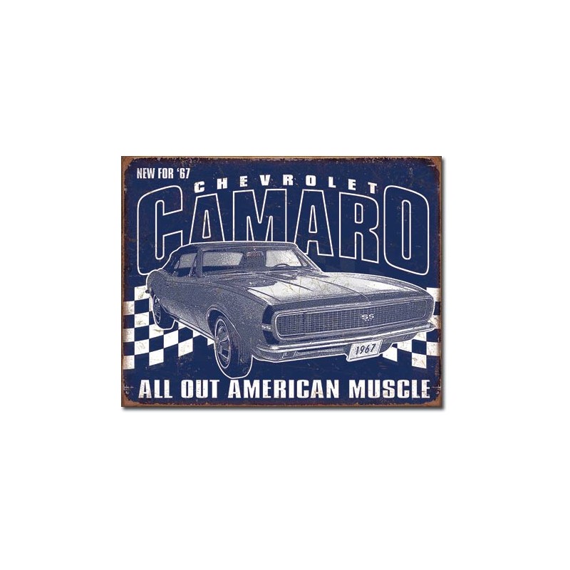 Sienų dekoravimo ženklas Chevrolet Camaro - 1967 Muscle