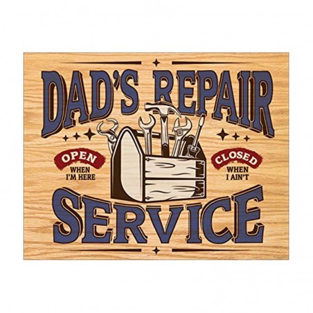 Sienų dekoravimo ženklas Dad's Repair Service