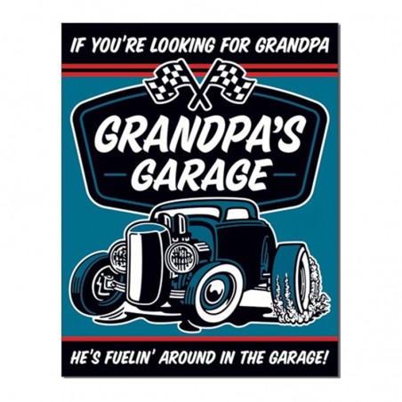 Sienų dekoravimo ženklas Grandpa's Garage - Fuelin