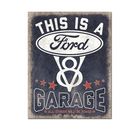 Sienų dekoravimo ženklas Ford Garage V8