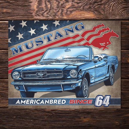 Sienų dekoravimo ženklas Ford Mustang AmericanBred