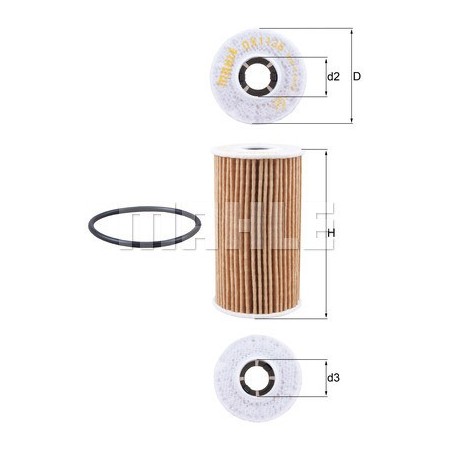 Alyvos filtras Knecht (Mahle) OX 1138D