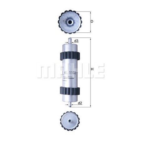 Knecht (Mahle) KL1102 degalų filtras