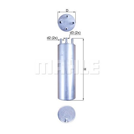 Knecht (Mahle) KL229/11 degalų filtras