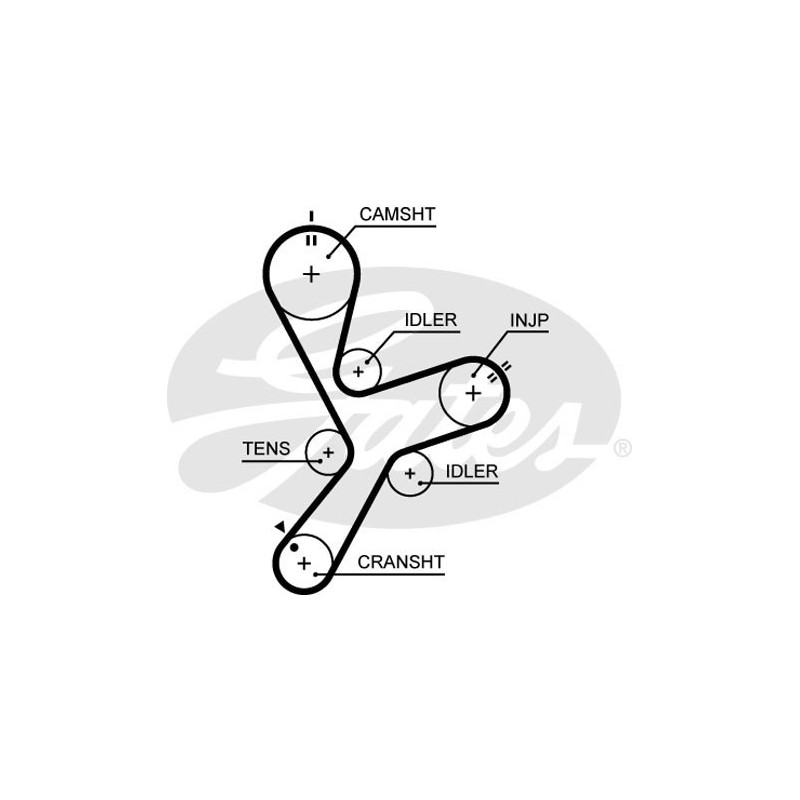 Skirstymo diržo komplektas Gates K025641XS