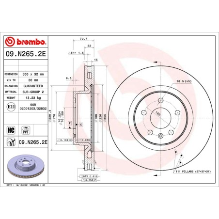 EV stabdžių komplektas Brembo KT 08 021