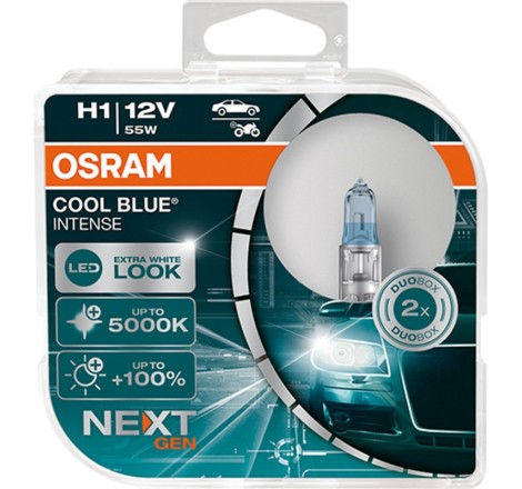 Osram lempučių komplektas H1 55W 12V Cool Blue Intense NG2