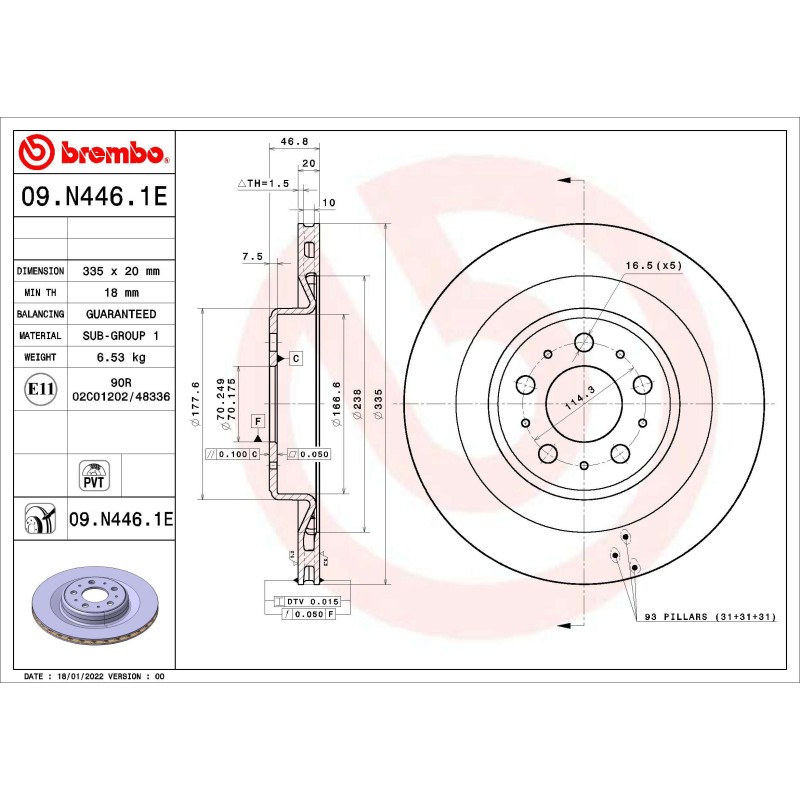 EV stabdžių komplektas Brembo KT 08 004