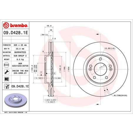 EV stabdžių komplektas Brembo KT 08 028