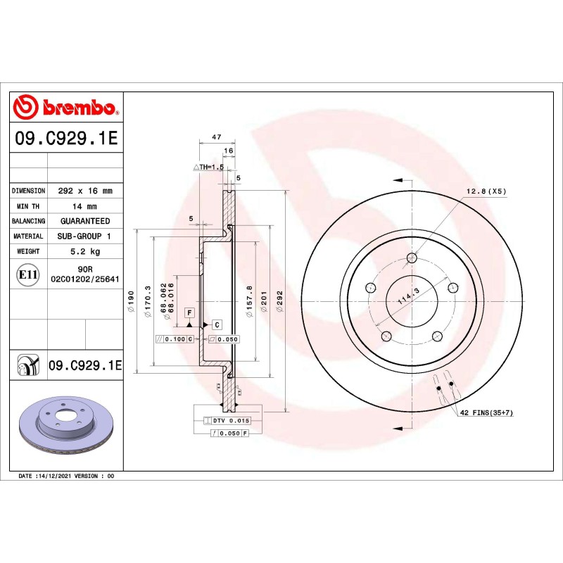 EV stabdžių komplektas Brembo KT 08 030