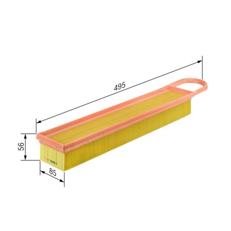 Oro filtras Bosch F 026 400 050