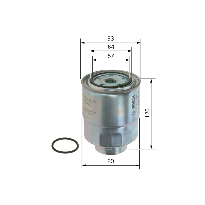 Degalų filtras Bosch F 026 402 063