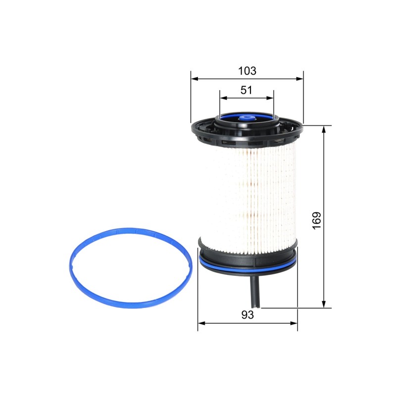 Degalų filtras Bosch F 026 402 207