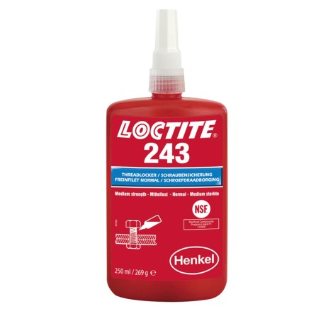 Sriegių fiksavimo klijai Loctite 243 (250ml) vidutinio stiprumo