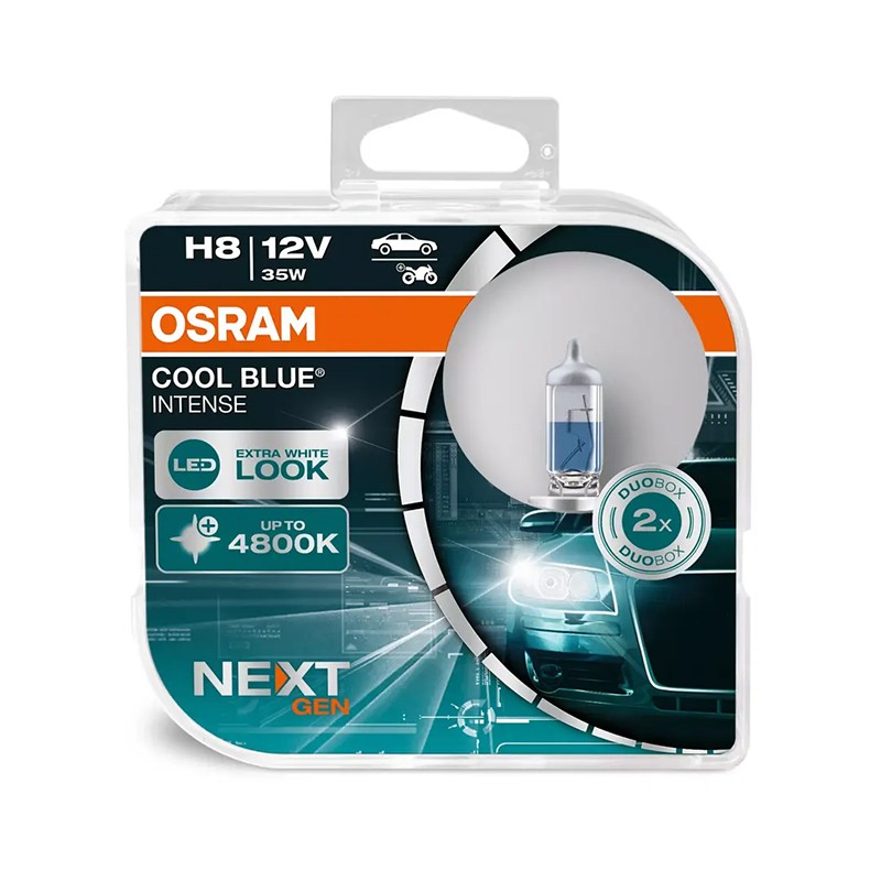 Osram lempučių komplektas H8 55W 12V Cool Blue Intense NG