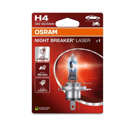 Osram lemputė H4 60/55W Night Breaker Laser +150%