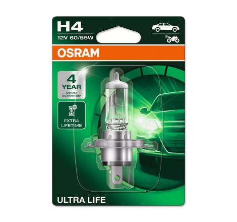 Osram lemputė H4 60/55W 12V Ultra Life