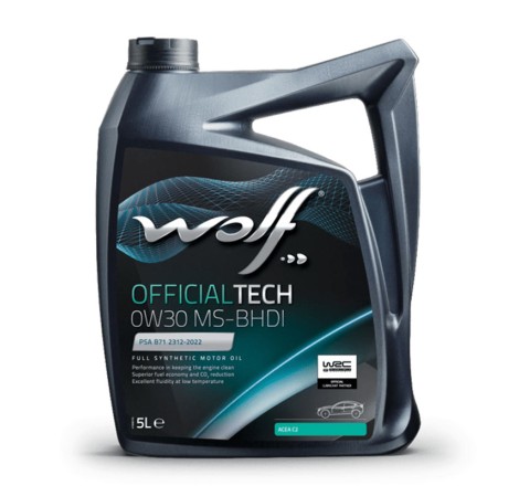 Engine oil WOLF OFFICIALTECH 0W-30 MS-BHDI